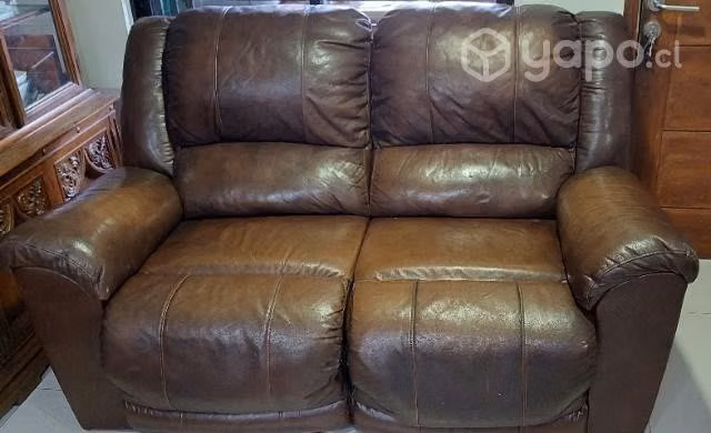 Sillon Sofa de cuero Ashley reclinable 2 cuerpos - Imagen 4