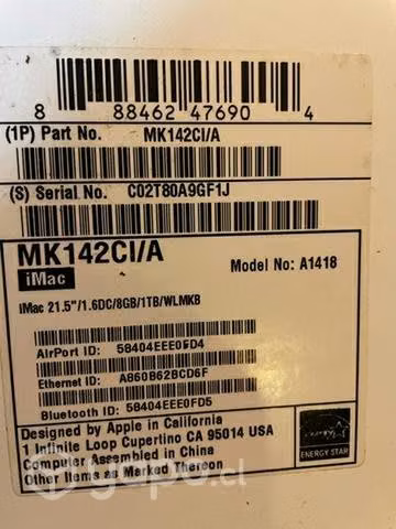 Imac 2015 21 pulgadas - Imagen 3