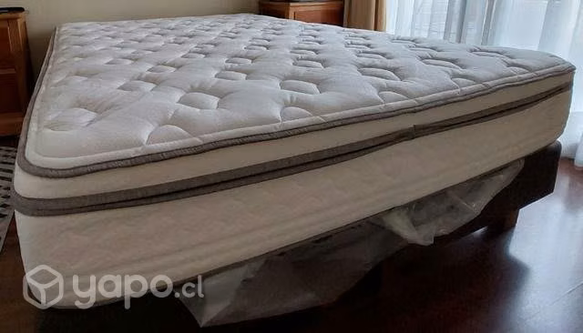 Cama y colchon Rosen Clasique 2 plz 1.50x2.00 semi nuevo