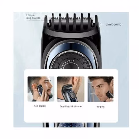 Maquina para cortar Barba y pelo profesional Kemei