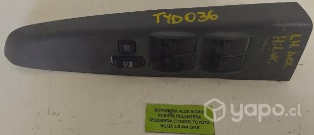 Botonera Alza Vidrio Puerta Delantera Izq Toyota H