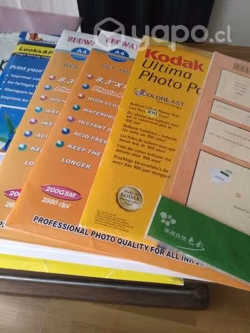 Papel para imprimir fotos.