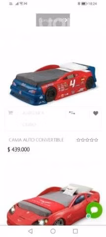 Cama forma de auto step 2 usada