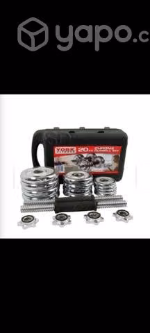 Pack de pesas cromadas Set 20 kg