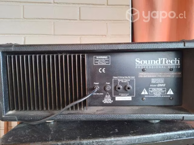 2 parlantes pasivos mas cabezal soundtech