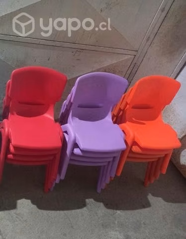 Sillas plástico para niños y niñas