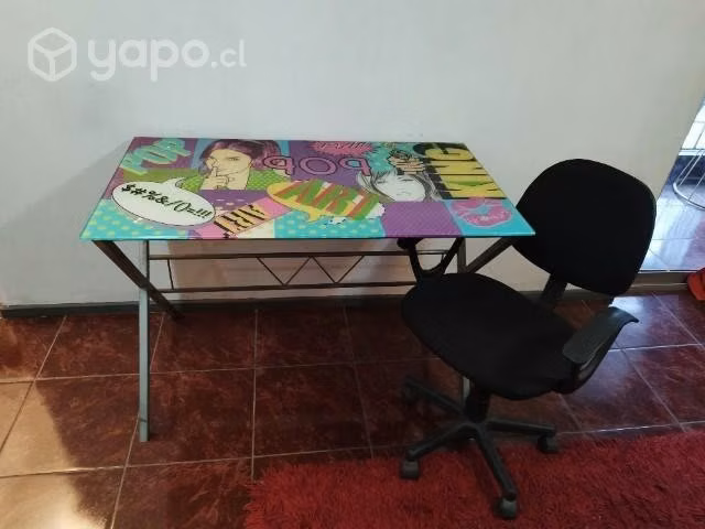 Escritorio pop arte + silla - Imagen 3