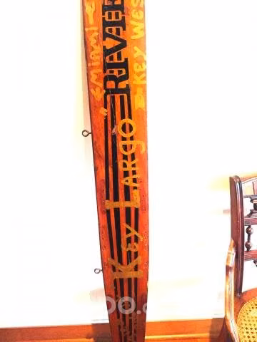 Antiguo Ski Acuatico De Madera. Super Decorativo