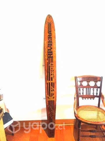Antiguo Ski Acuatico De Madera. Super Decorativo