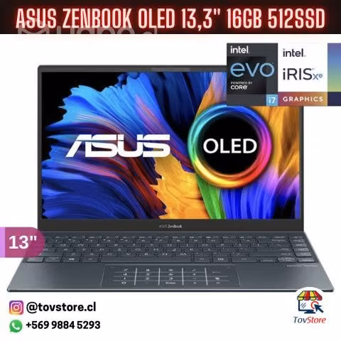 ASUS Zenbook OLED 13,3'' i7 11gen / 16GB / 512SSD