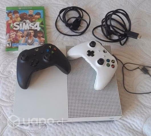 Xbox One - 2 Controles - 2 Juego PES 2019 y Sims 4