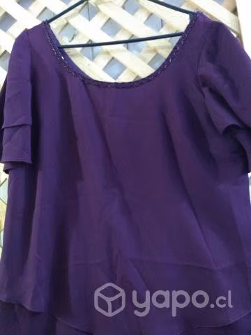 Hermoso vestido de fiesta talla XL color uva