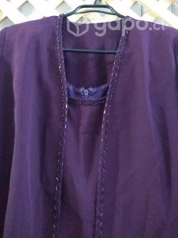 Hermoso vestido de fiesta talla XL color uva