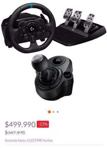 Volante logitech G923 más Palanca De Cambio
