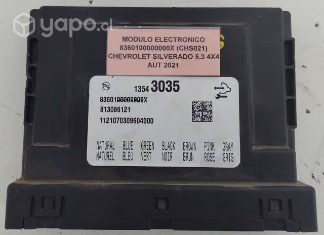 Modulo Electronico 0000X (CHS021) Chevr