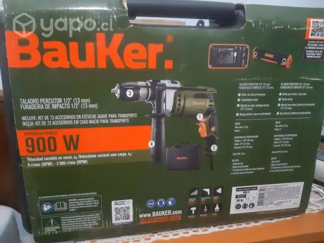 Taladro percutor eléctrico 13 mm 900W Buker - Imagen 3