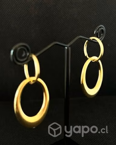Aros bañado Oro