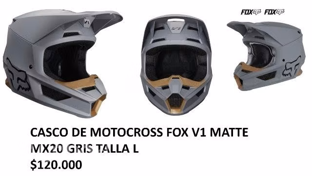 Casco Motocross Talla L Fox