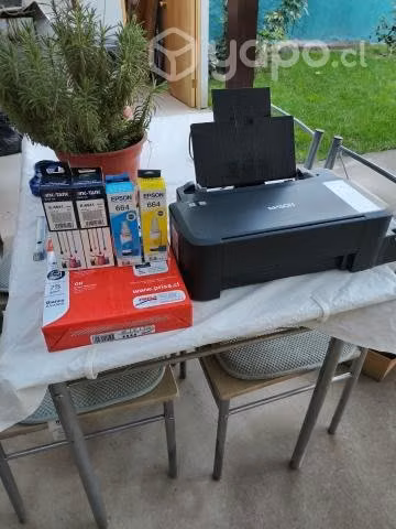 Impresora Epson + tintas + resma carta - Imagen 2