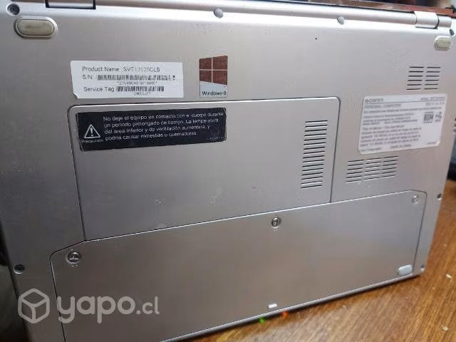 Noteboock vaio touch