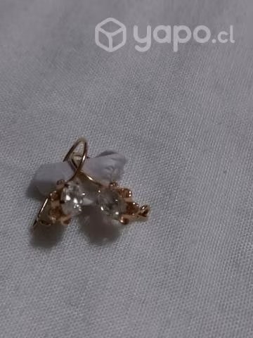 Aro circon gancho 18k