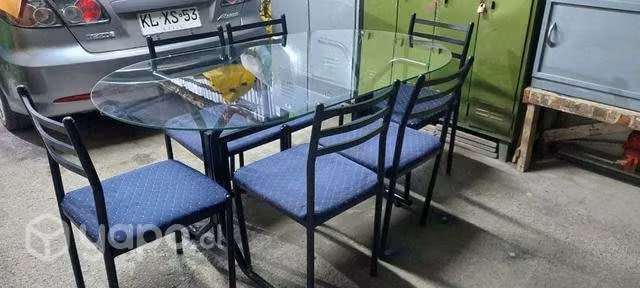 Mesa comedor base vidrio - Imagen 2