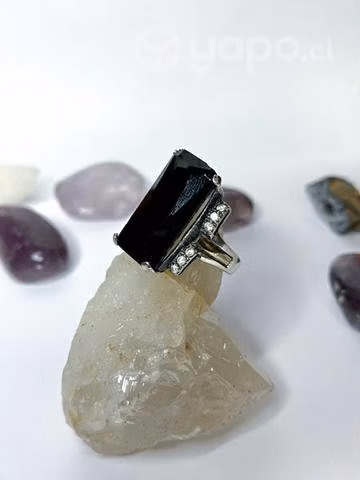 Anillo plata con oro ónix - Imagen 2