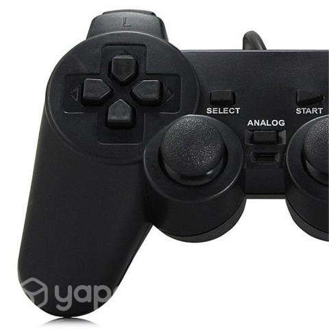 Joystick Negro Alámbrico PS3 USB - Imagen 3
