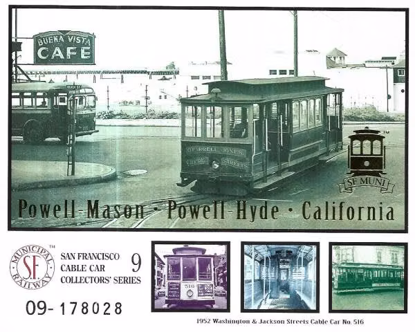 Tarjeta The Cable Car Collector ' San Francisco