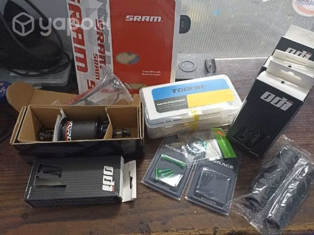 Cosas de bicicletas puños disco maza pernos