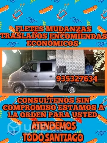 Fletes traslados mudanzas en todo Santiago