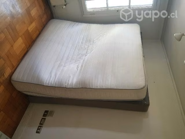 Cama king + base perfecto estado