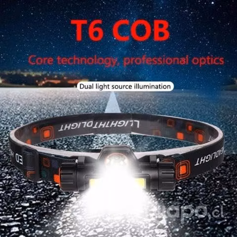 Linterna Led Gel Cabeza Cintillo Minero Recargable - Imagen 3