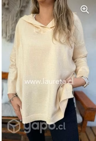 Sweater elasticado con capucha - Imagen 4