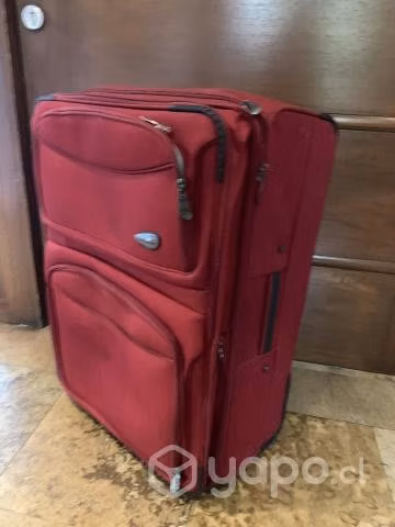 Maleta roja Saxoline 2 ruedas Tamaño grande - Imagen 3