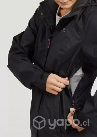 Parka impermeable costura hermética marca quechua - Imagen 4
