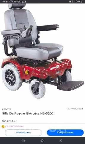 Silla de ruedas eléctrica FULL EQUIPAMIENTO NUEVA!