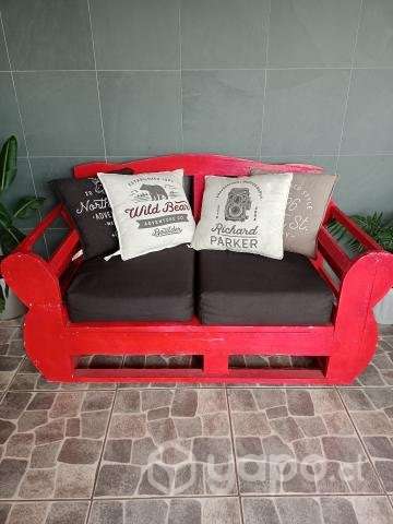 Sillón 2 cuerpos restaurado - Imagen 2