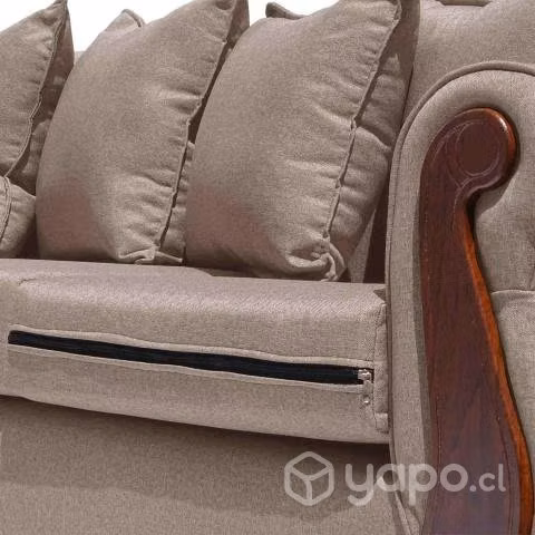 Sofá Seccional Tebas Color Beige Nuevo de Fabrica
