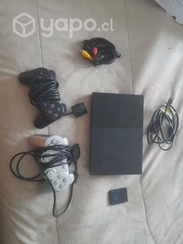 Ps2 + 6 Juegos + 2 mandos + memory card