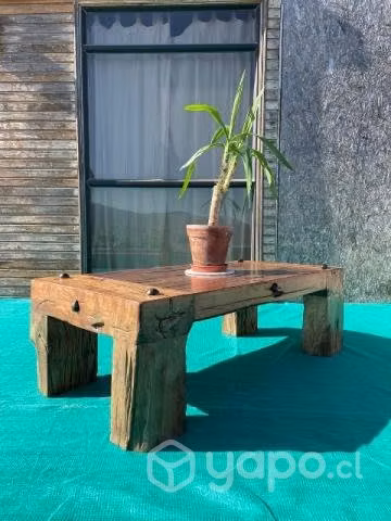 Mesa de centro de durmientes