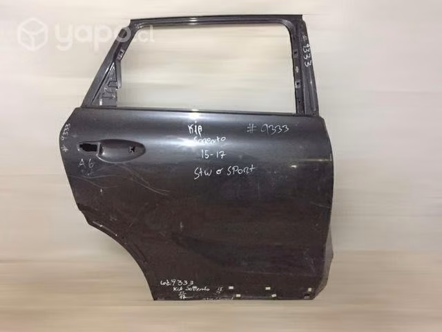 Puerta trasera RH Kia Sorento 2015 2017