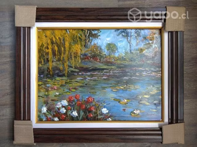 Cuadro- Pintura. Jardín Japones