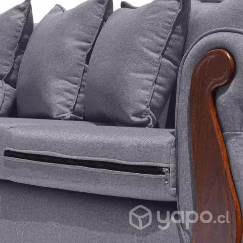 Sofá Seccional Tebas Color Gris Nuevo de Fabrica