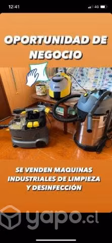 Máquinas profesionales de limpieza y desinfección