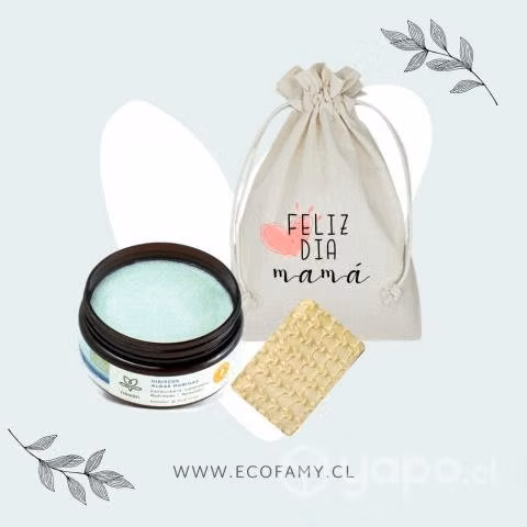 Exfoliante de hibiscus + esponja de sisal anticelu