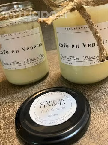 Velas aromáticas de soja artesanales