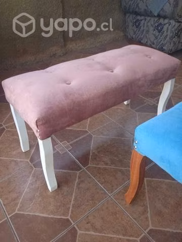 Banqueta Madera Rosada - Imagen 2