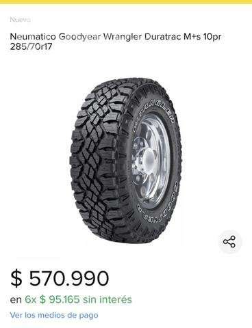 Neumáticos Goodyear wrangler 285/70/ 17 - Imagen 3