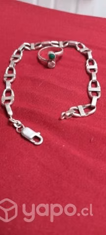 Pulsera de plata de hombre gruesa